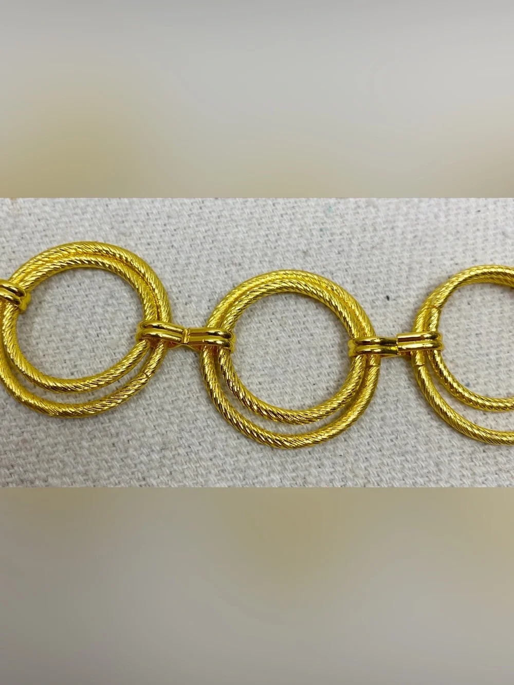 Gold Circle-Link Chain Belt